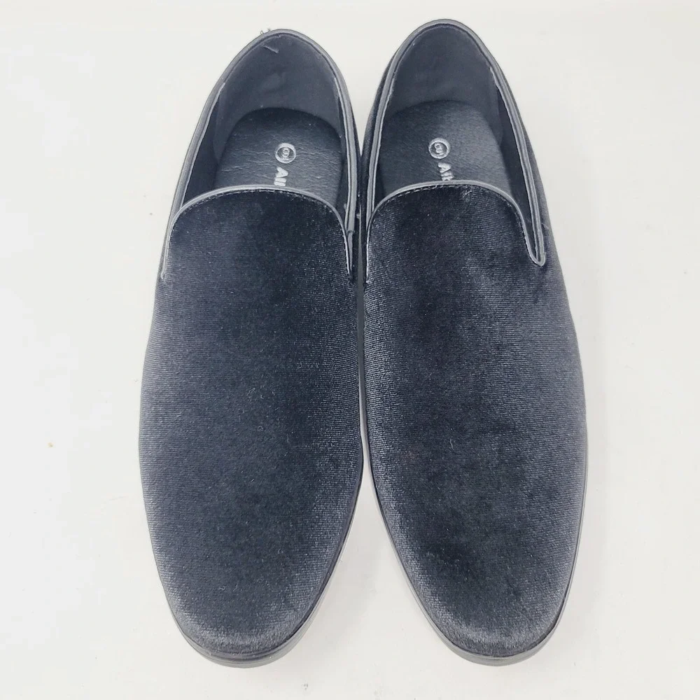 Alberto Fellini‎ Men's Loafers Sz 9 M Sparko 03 Dress Shoes Black Almond Toe